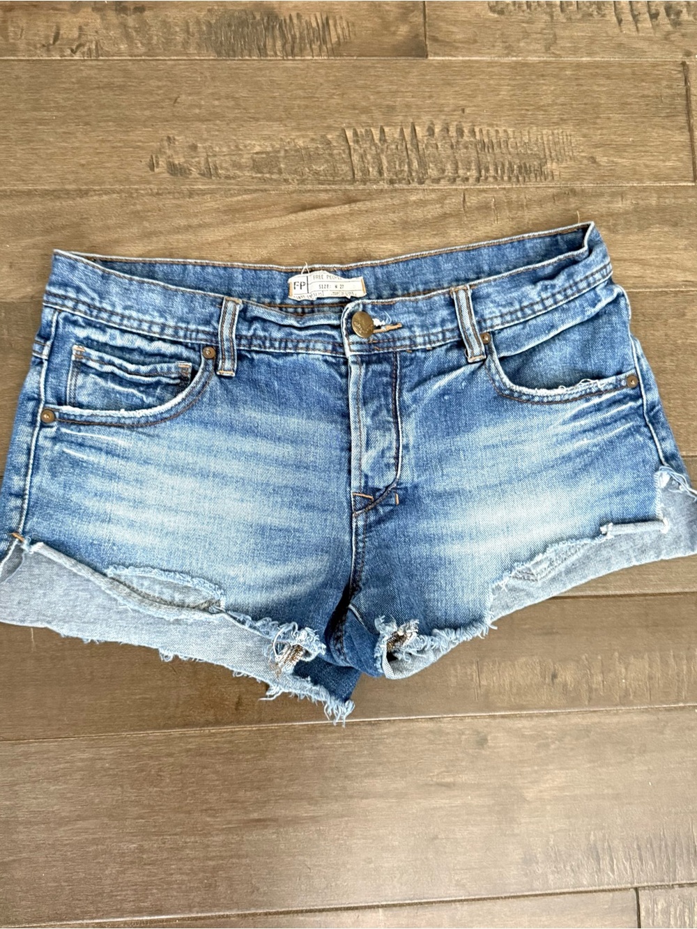Free People Denim Cutoff Women’s Jean Shorts Blue 27